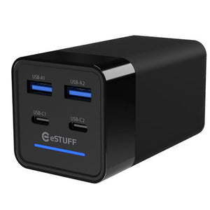 eSTUFF ES635201 USB-A / USB-C charger, 4-port (120W PD/QC 3.0)