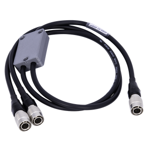 eHRS4-2X-HRS4 - Hirose 4 pin male to 2 x Hirose 4 pin male plug Y splitter cable