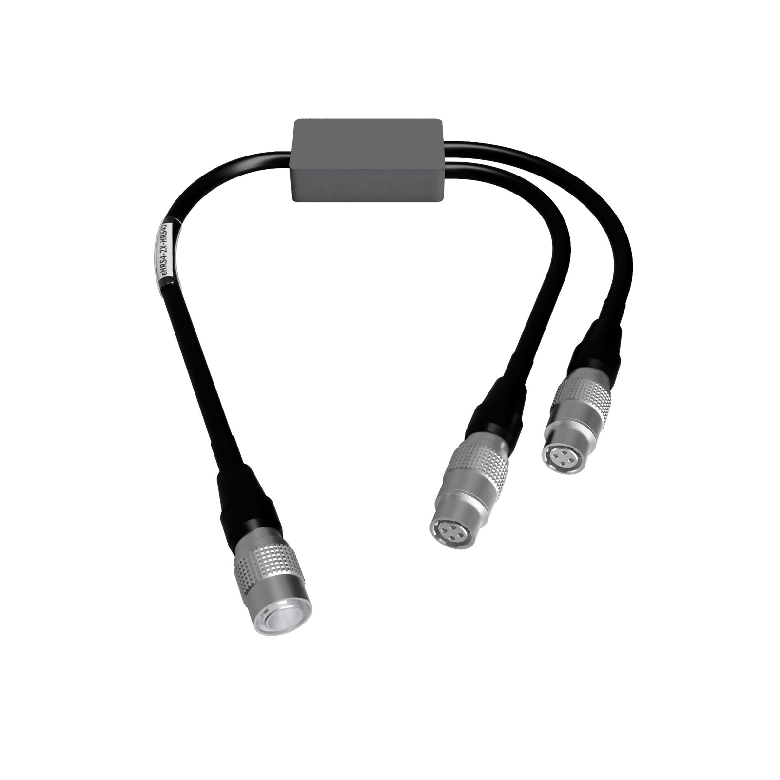 eHRS4-2X-HRS4J - Hirose 4 pin male to 2 x Hirose 4 pin female socket Y splitter cable