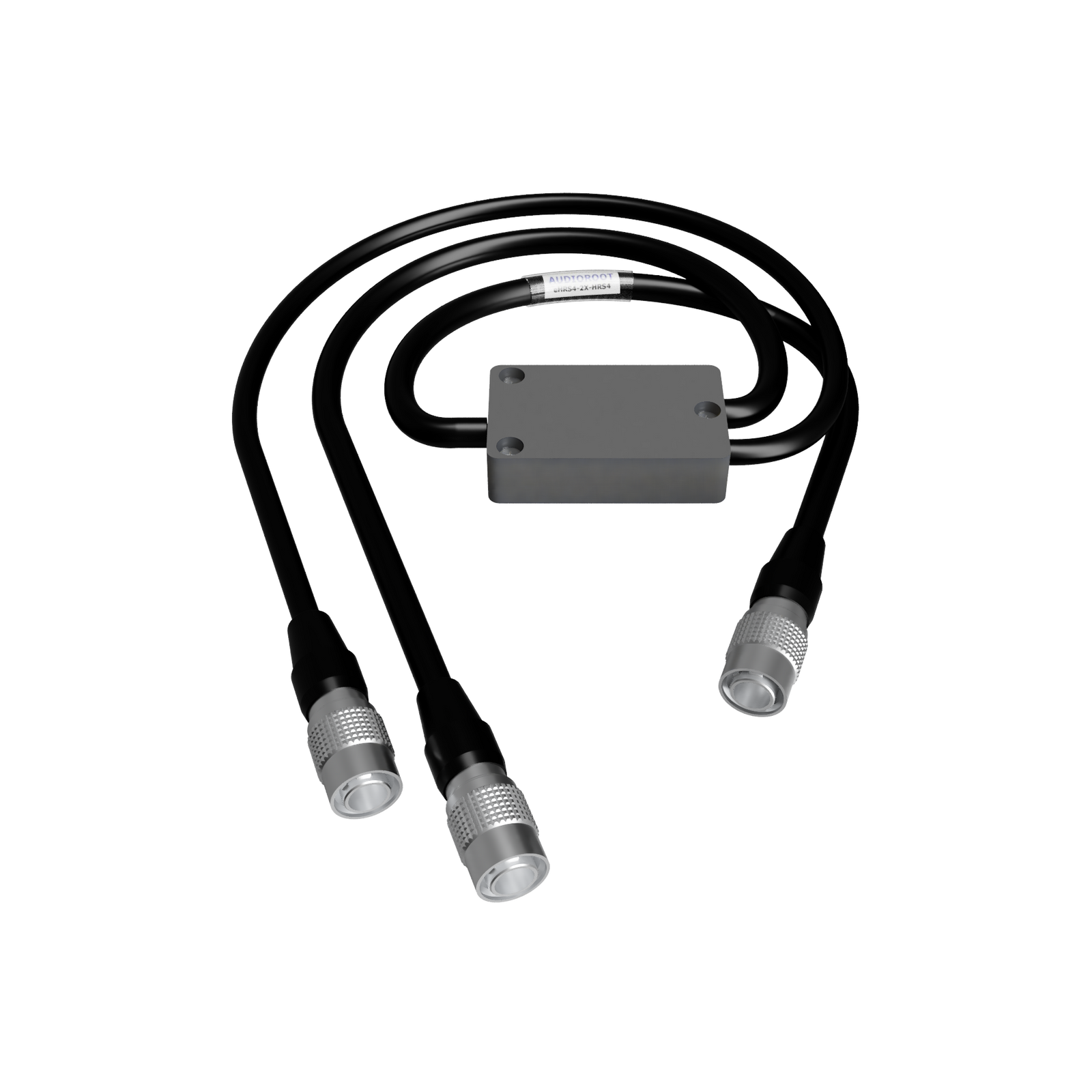 eHRS4-2X-HRS4 - Hirose 4 pin male to 2 x Hirose 4 pin male plug Y splitter cable