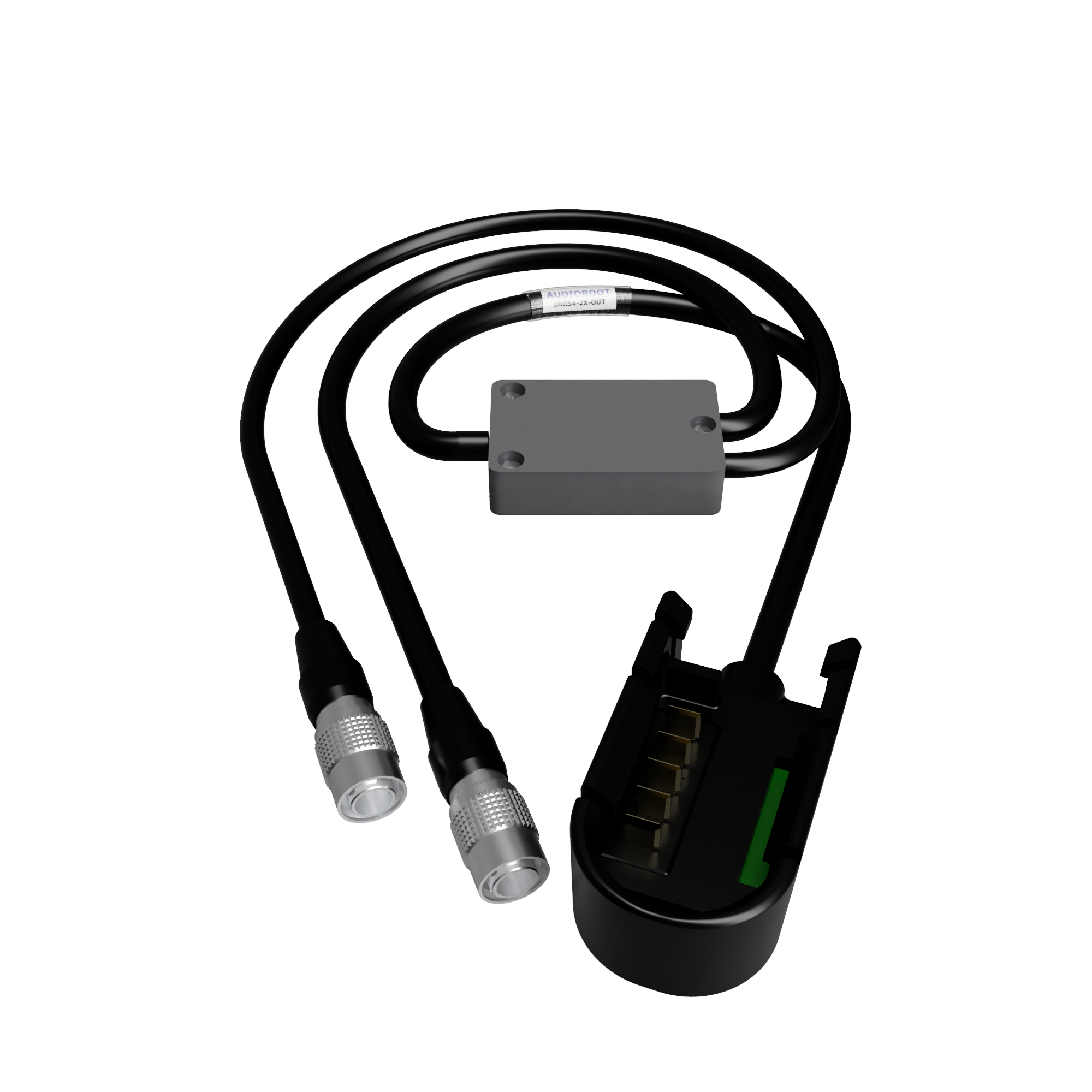 eHRS4-2X-OUT  - battery output cable - w/ 2 x HRS4M connectors - w/o telemetry