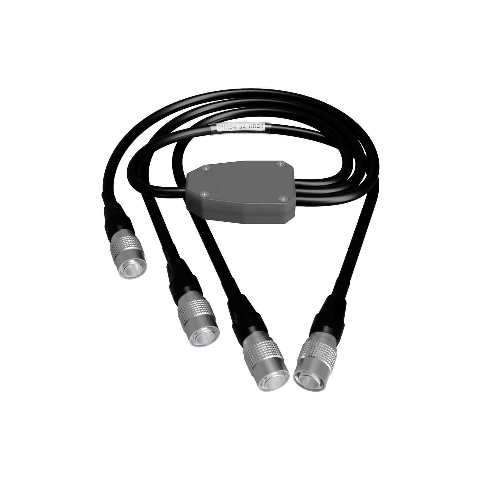 eHRS4-3X-HRS4 - Hirose 4 pin male to 3 x Hirose 4 pin male plug splitter cable