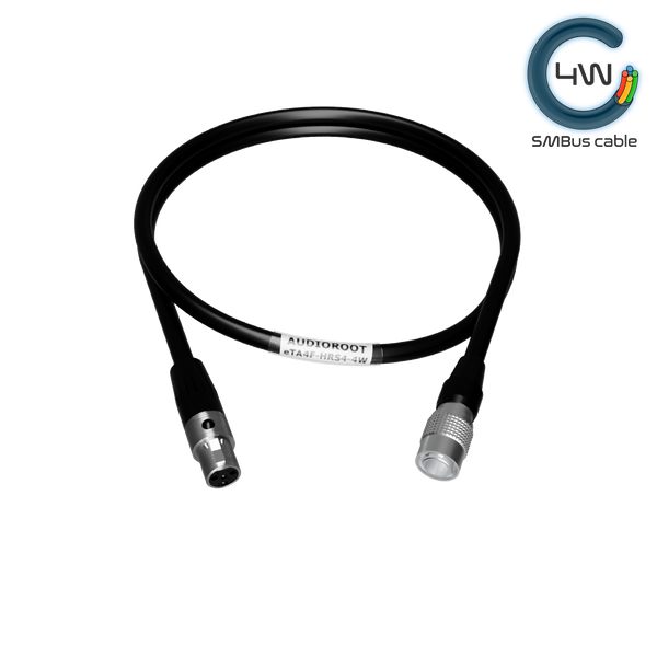 eTA4F-HRS4 - Hirose 4 pin male to Switchcraft TA4F power cable