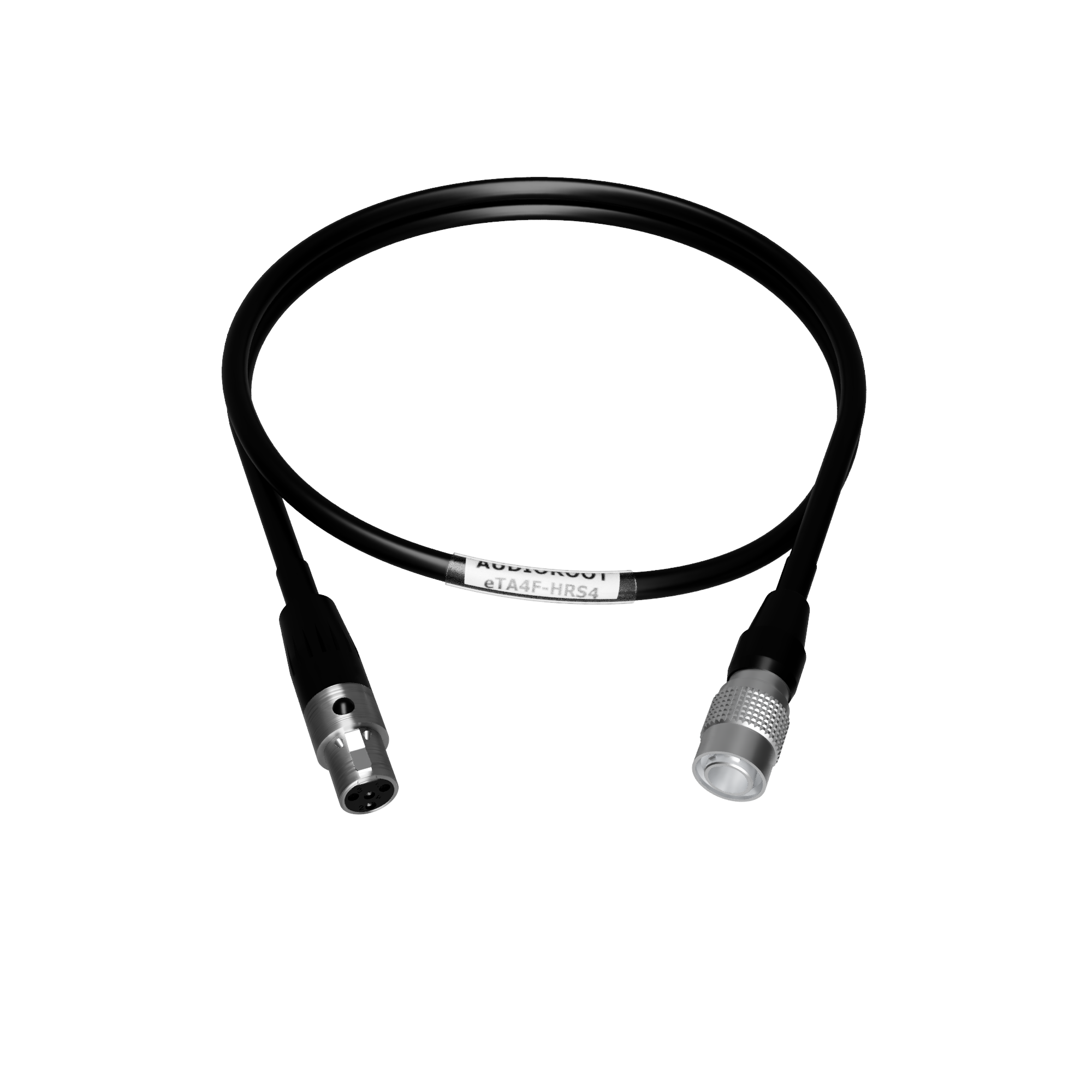 eTA4F-HRS4 - Hirose 4 pin male to Switchcraft TA4F power cable