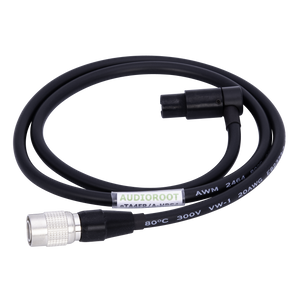 eTA4FR/A-HRS4 - Hirose 4 pin male to Switchcraft TA4F right angle power cable