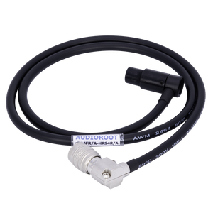 eTA4FR/A-HRS4R/A - Hirose 4 pin male right angle to Switchcraft TA4F right angle power cable