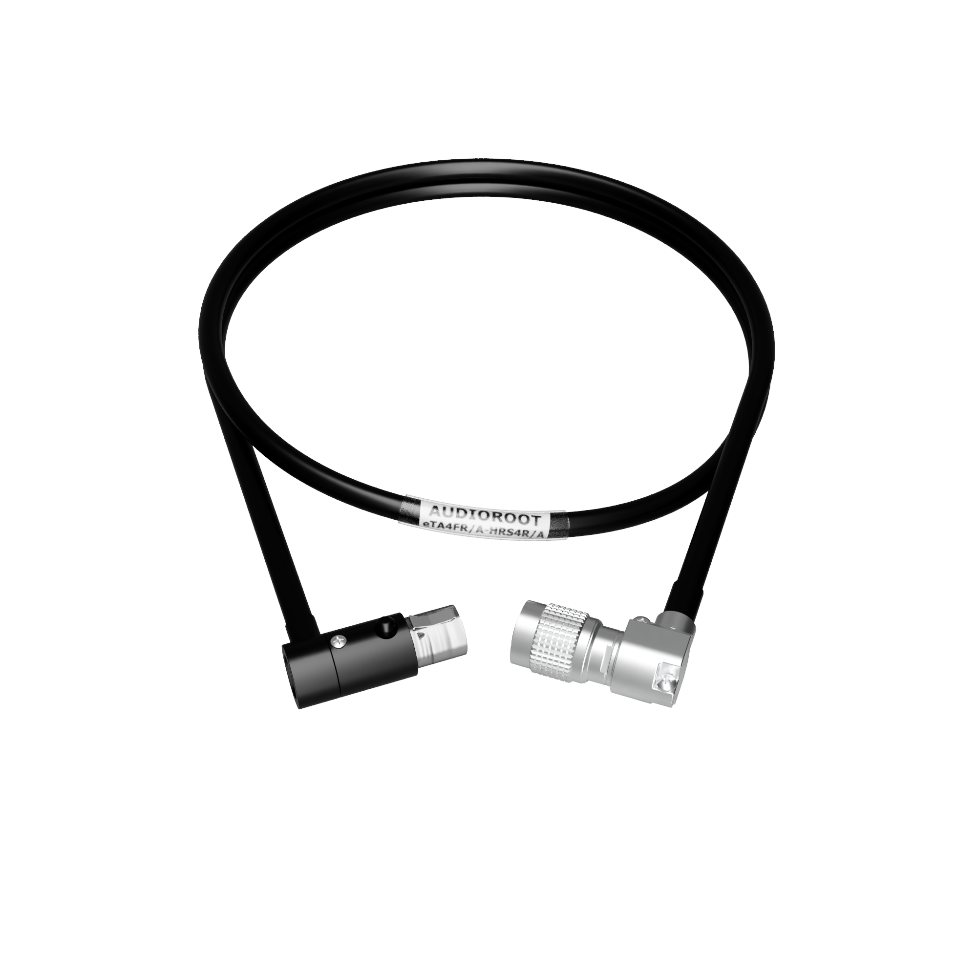 eTA4FR/A-HRS4R/A - Hirose 4 pin male right angle to Switchcraft TA4F right angle power cable