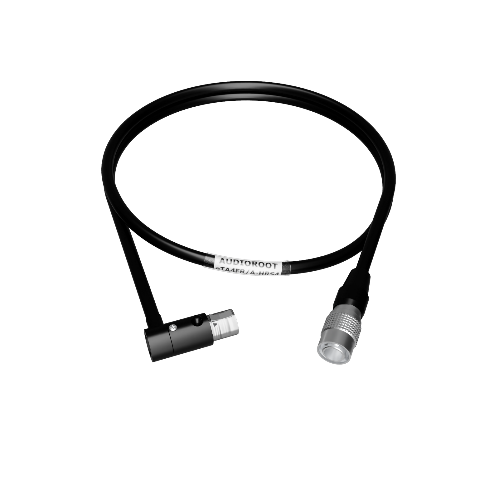 eTA4FR/A-HRS4 - Hirose 4 pin male to Switchcraft TA4F right angle power cable