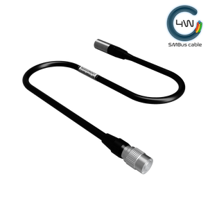 eTA4M-HRS4-4W - Hirose 4 pin male to Switchcraft TA4M power cable - w/ telemetry