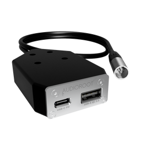 eUSB-C-TA4M - 10-24V TA4M to USB type C converter with Power Delivery + USB QC 3.0