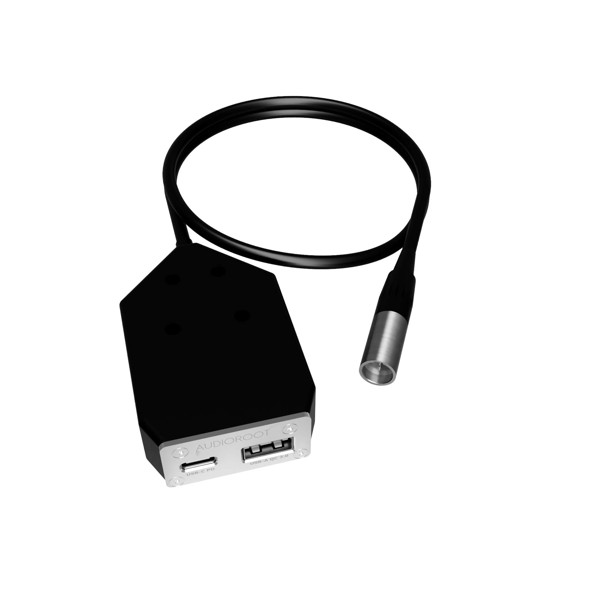 eUSB-C-TA4M - 10-24V TA4M to USB type C converter with Power Delivery + USB QC 3.0