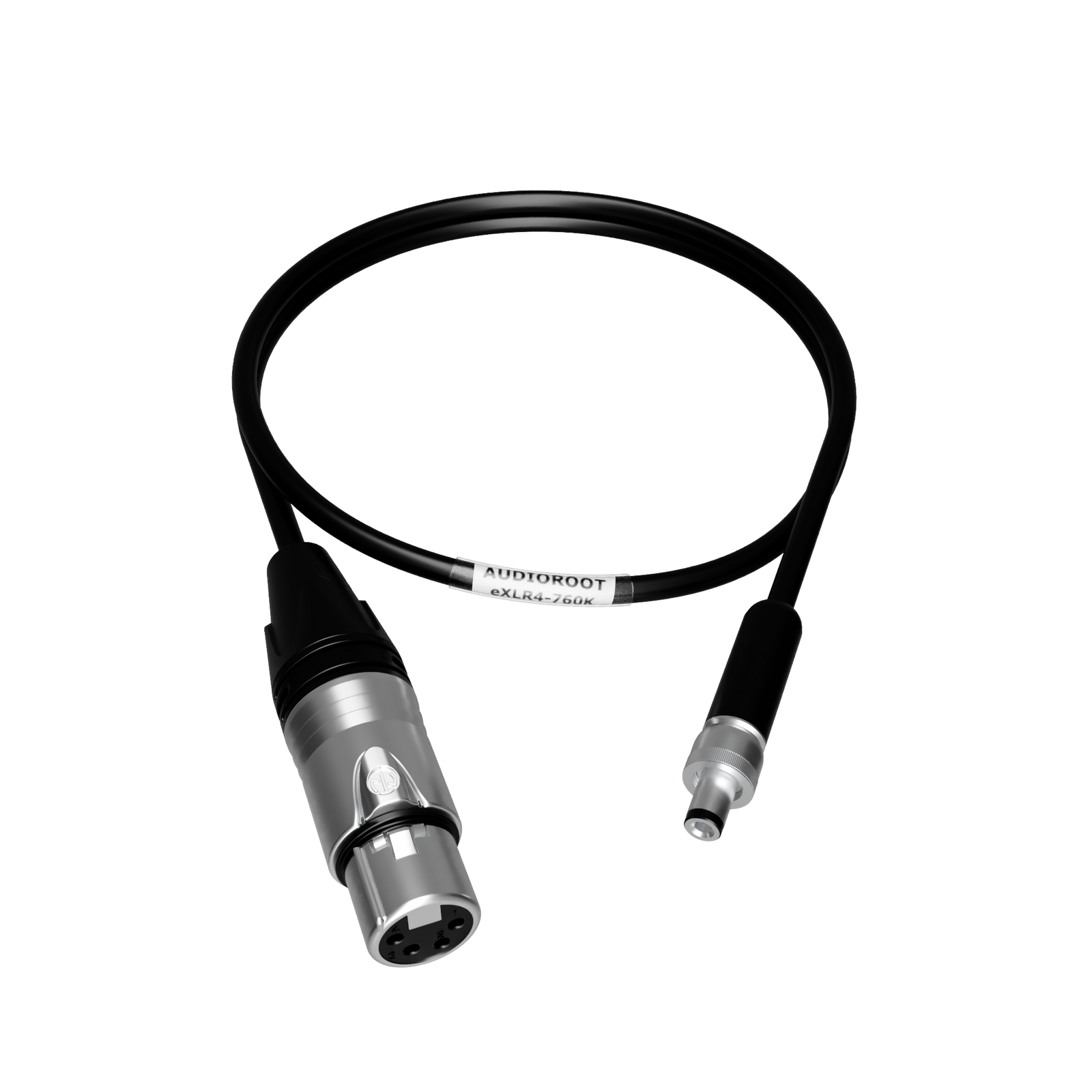 eXLR4-760K - XLR 4 pin female to Switchcraft 760K power cable