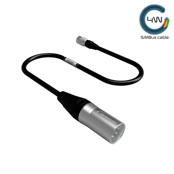 eXLR4-HRS4-4W - XLR4M to HRS4 power cable - w/ telemetry