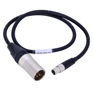 eXLR4-TA4F-4W - XLR4M to TA4F power cable - w/ telemetry