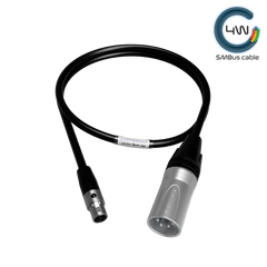 eXLR4-TA4F-4W - XLR4M to TA4F power cable - w/ telemetry