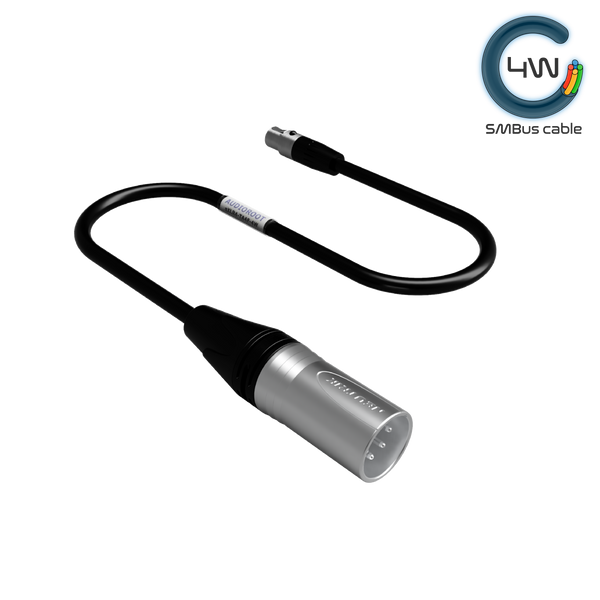 eXLR4-TA4F-4W - XLR4M to TA4F power cable - w/ telemetry
