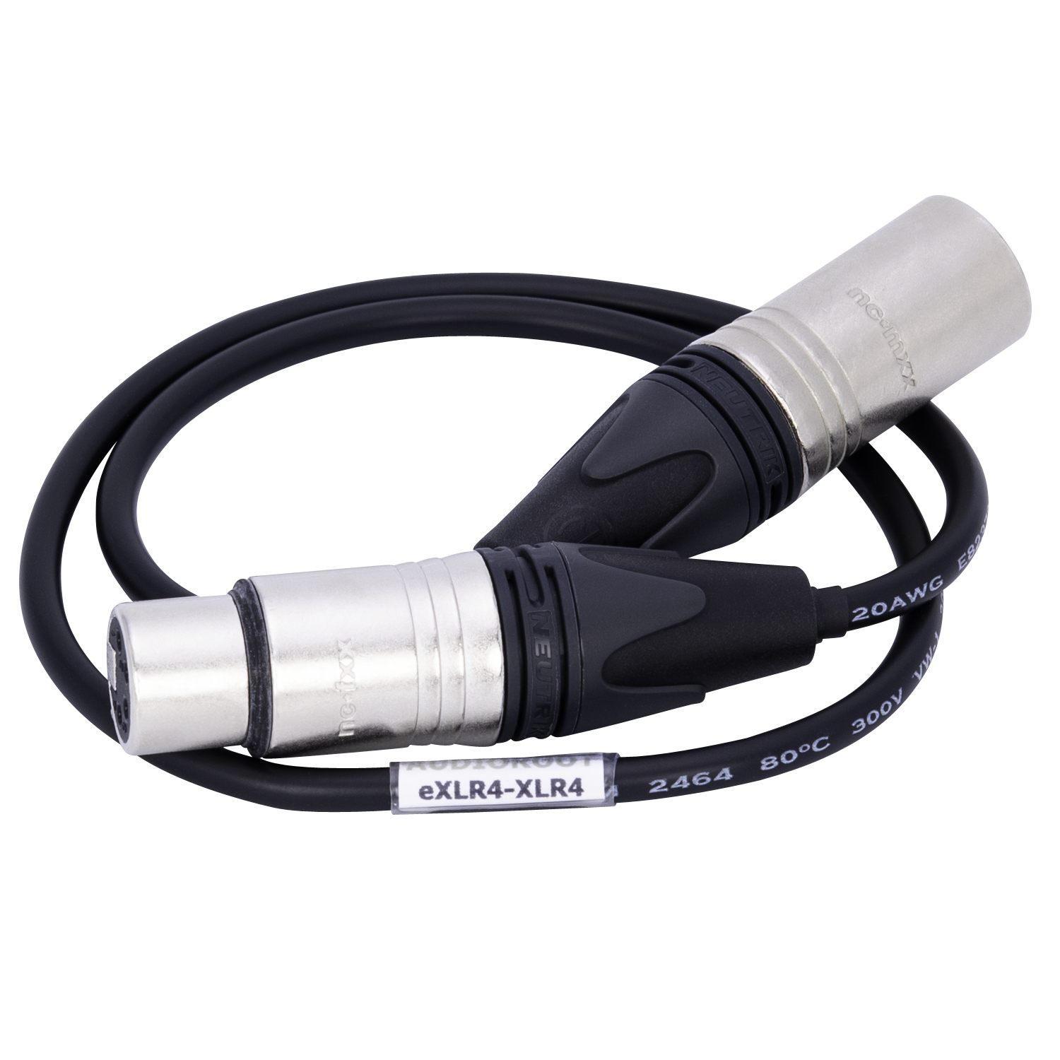 eXLR4-XLR4 - XLR 4 pin female to XLR 4 pin male power cable eXLR4-XLR4 - XLR 4 pin female to XLR 4 pin male power cable