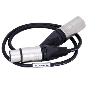 eXLR4-XLR4 - XLR 4 pin female to XLR 4 pin male power cable