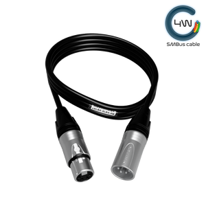 eXLR4-XLR4-4W - XLR4M to XLR4F power cable - w/ telemetry