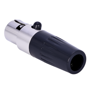 mXLR4L - 4 pin mini XLR connector - max. cable diameter : 6.3mm - TA4FLX equivalent