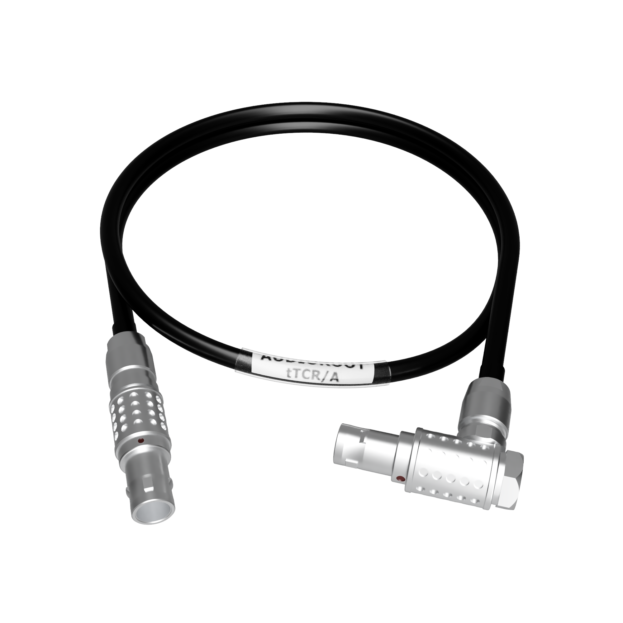 tTCR/A - 5 pin male to 5 pin male right angle Timecode cable